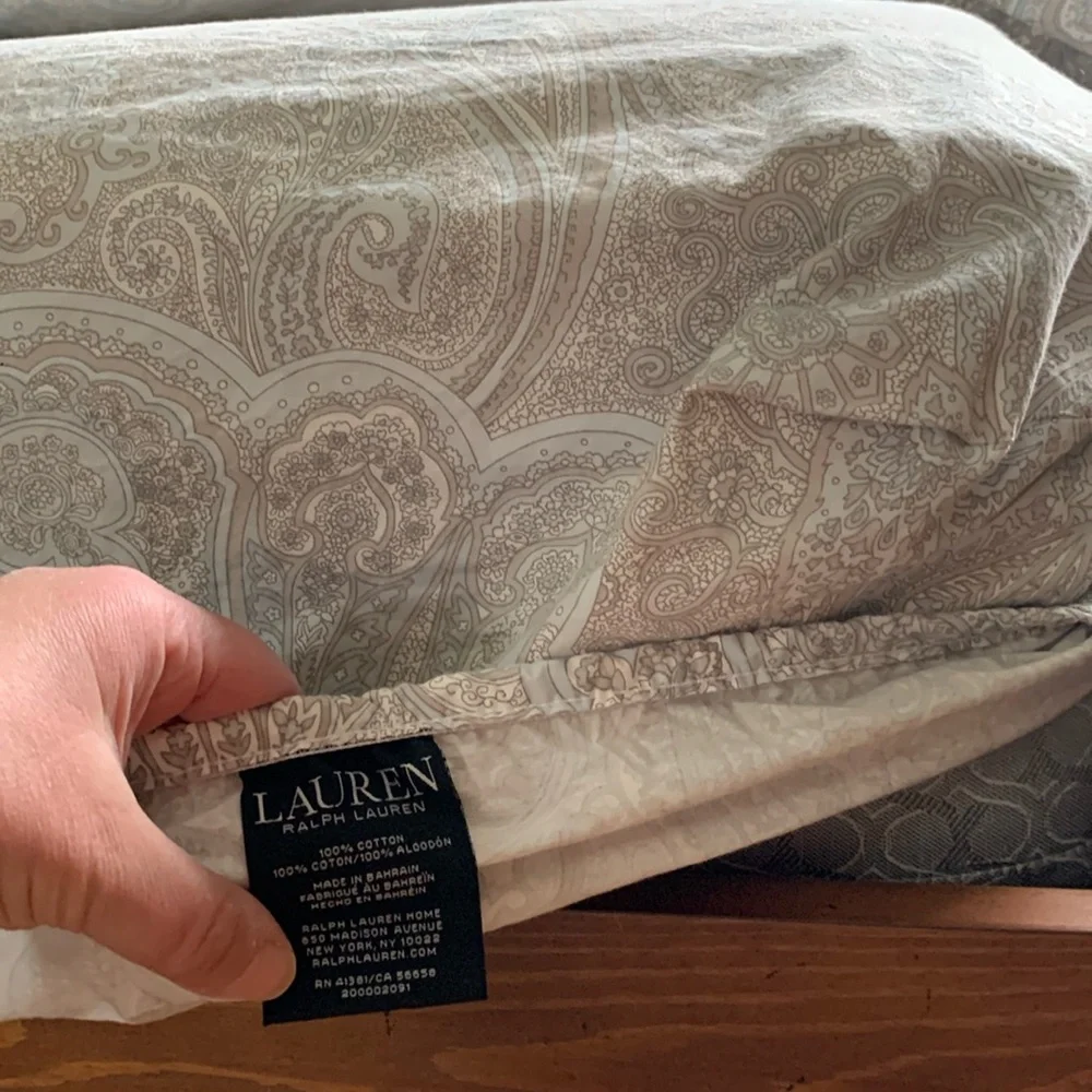 Ralph Lauren Twin Sheet Set with Paisley - cotton
